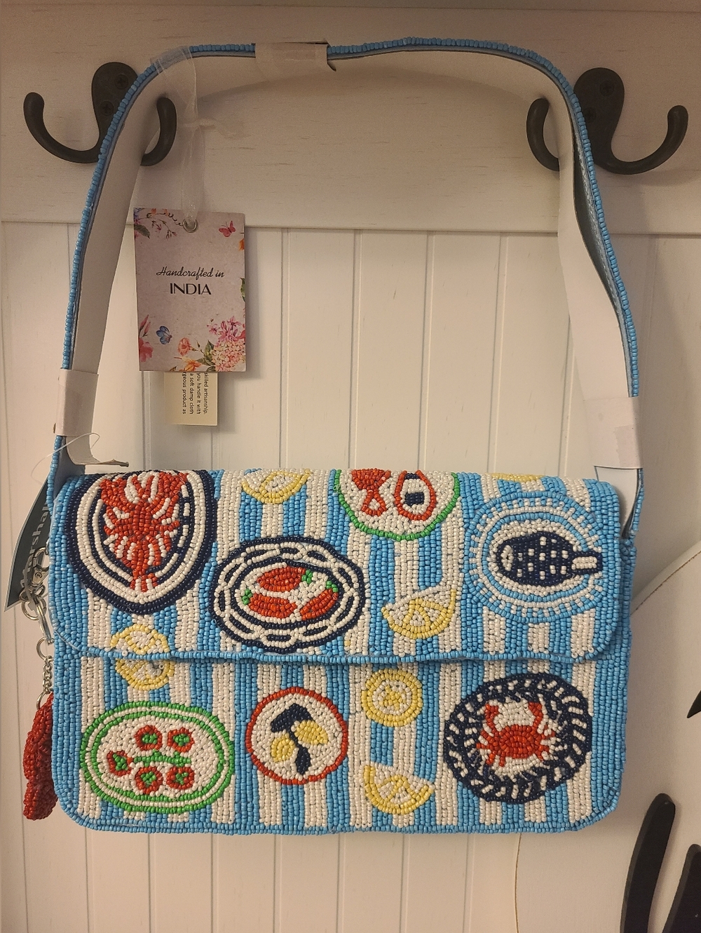 Viral TikTok Lobster Seafood Dinner Beaded Bag